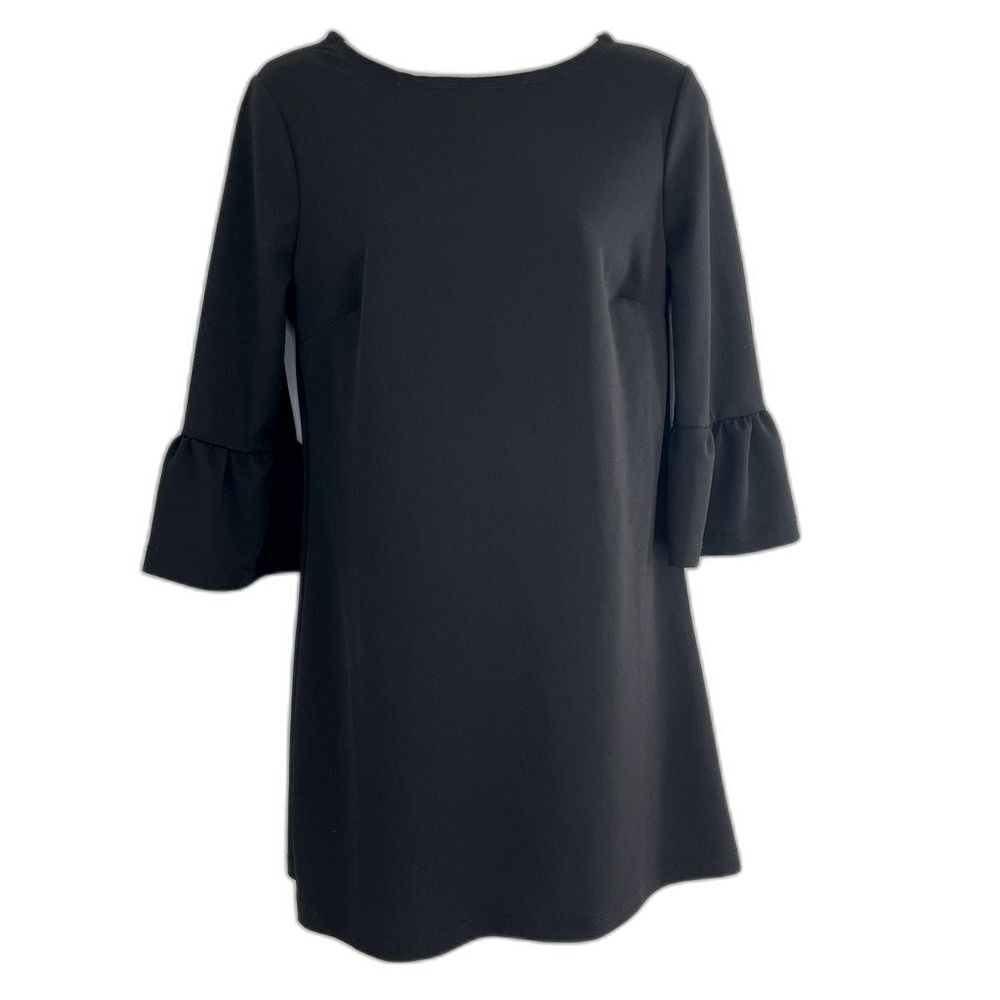 Hot Gal Black Bell Sleeve Mini Shift Dress Size Medium